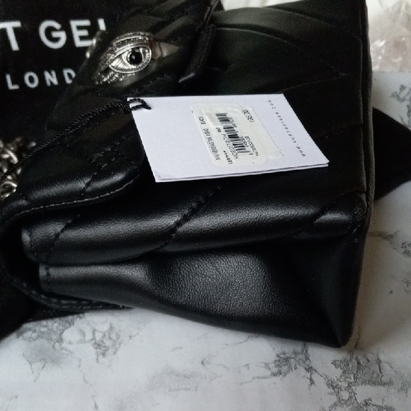 Kurt Geiger Black Quilted Crossbody Bag - Picture 5 of 8